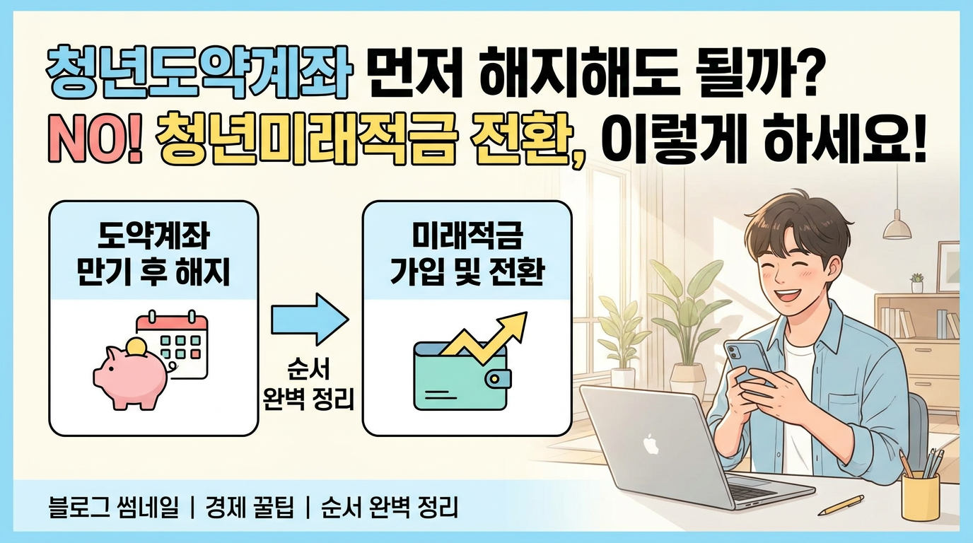청년도약계좌 먼저 해지해도 될까? 청년미래적금 전환 전 순서 정리