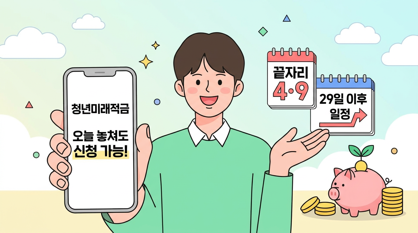 오늘 놓쳐도 신청 가능…청년미래적금 끝자리 4·9와 29일 이후 일정