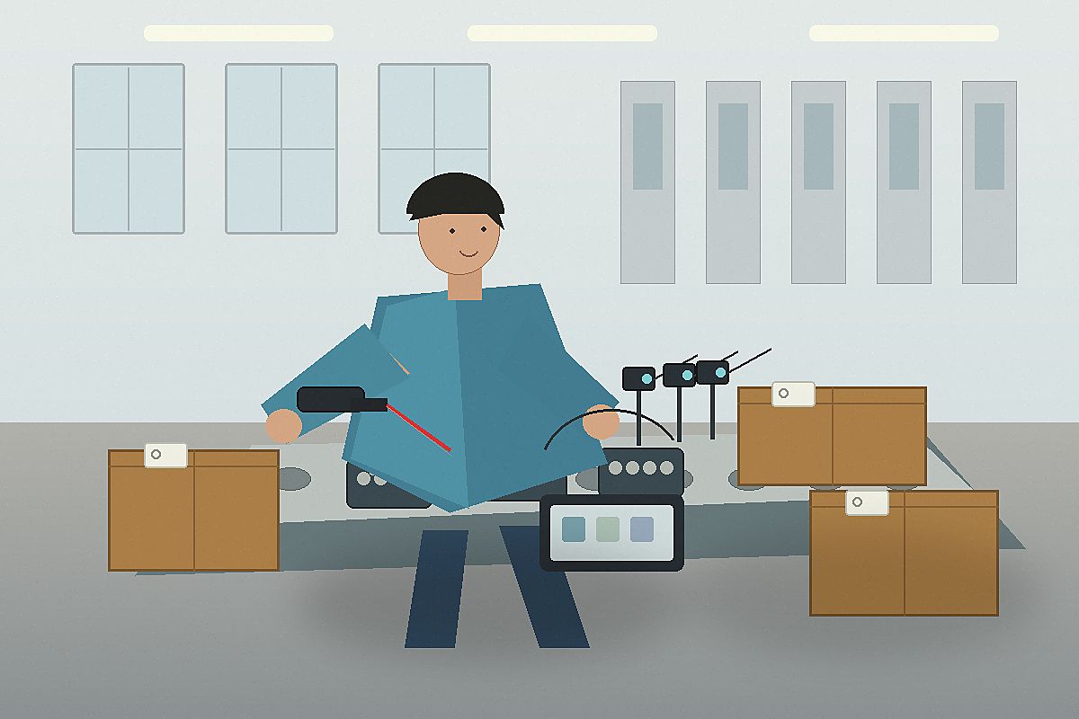 바코드·RFID·센서 같은 현장 인프라 항목 내용을 설명하는 관련 이미지