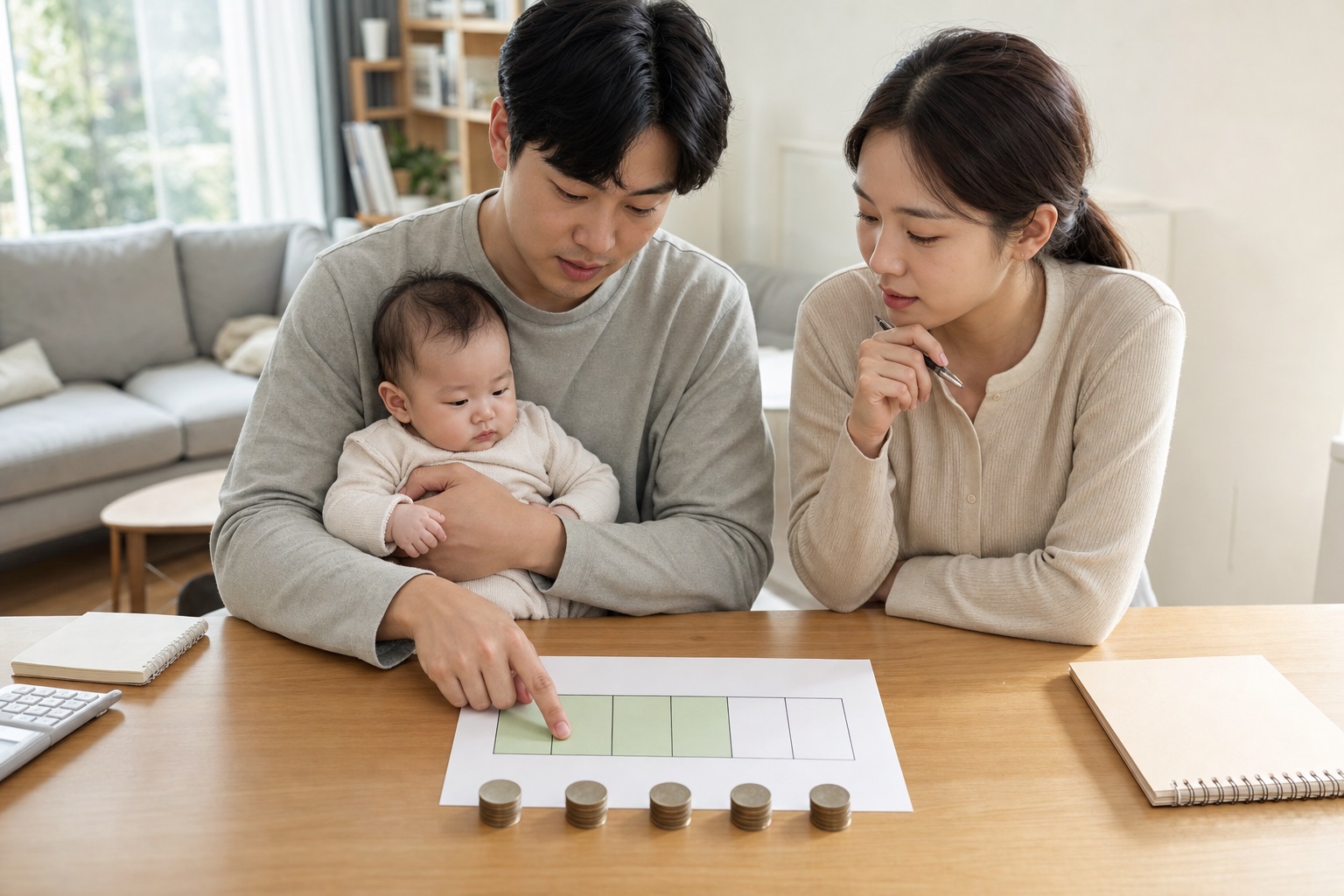 월 30만 원과 실제 지원개월은 어떻게 계산할까 내용을 설명하는 관련 이미지