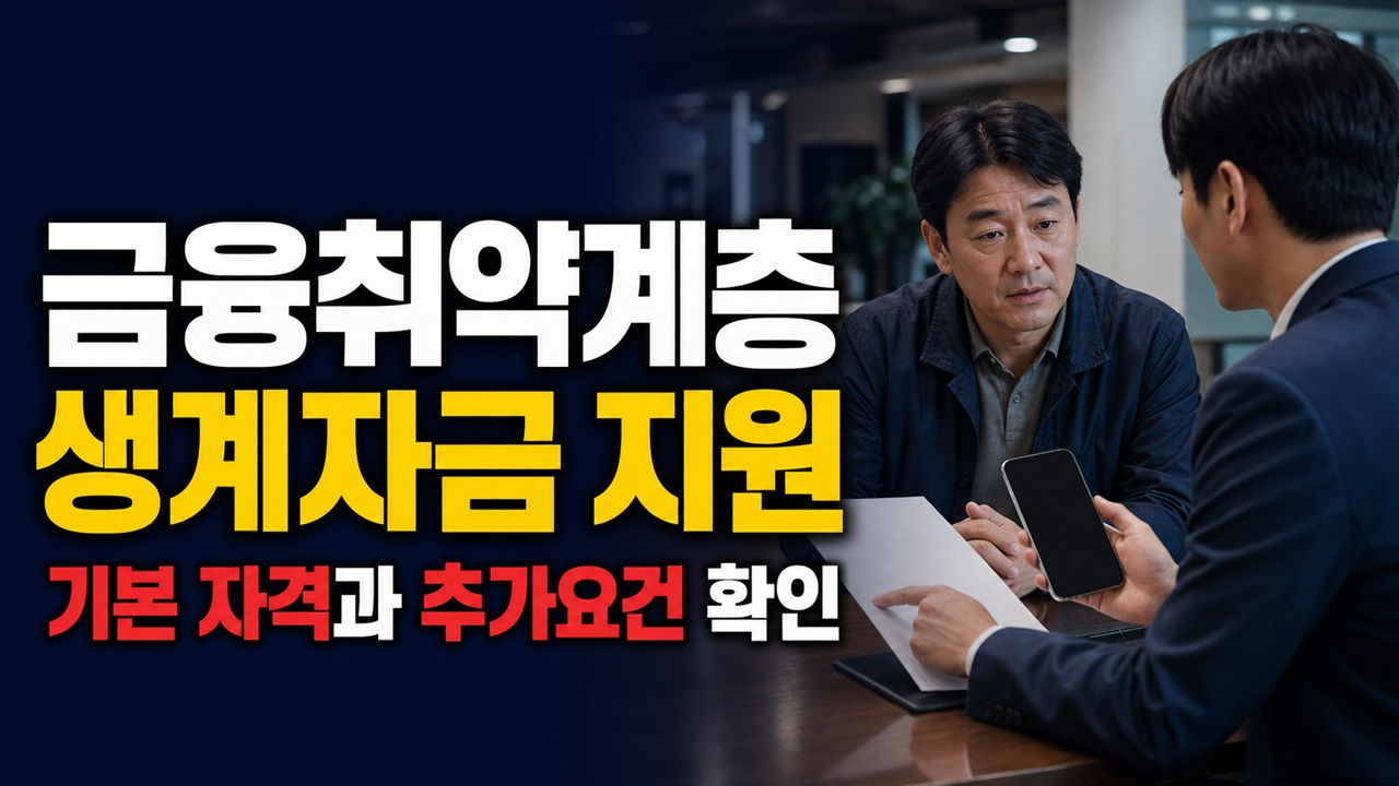 미소금융 금융취약계층 생계자금 지원, 기본 자격만 맞으면 될까? 추가요건까지 판단 관련 핵심 정보를 상징적으로 보여주는 썸네일 이미지