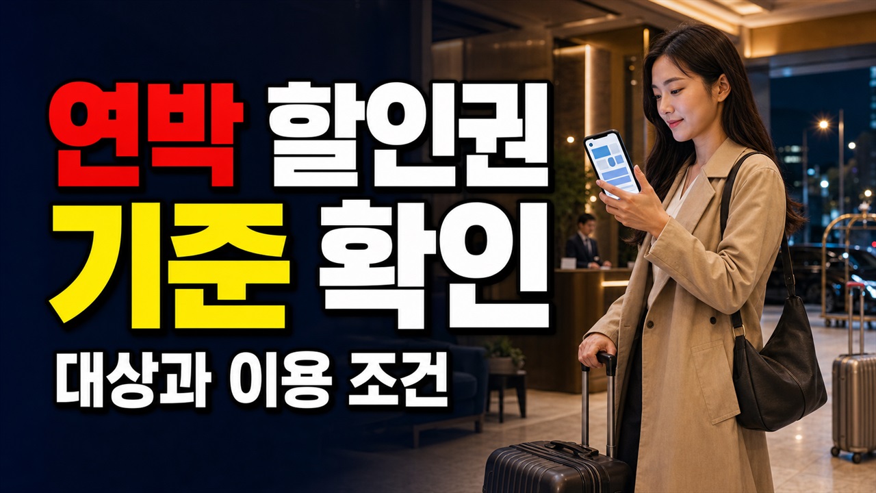 14만원을 넘어야 7만원? 숙박세일페스타 연박 할인권이 5만원과 갈리는 기준 관련 핵심 정보를 상징적으로 보여주는 썸네일 이미지
