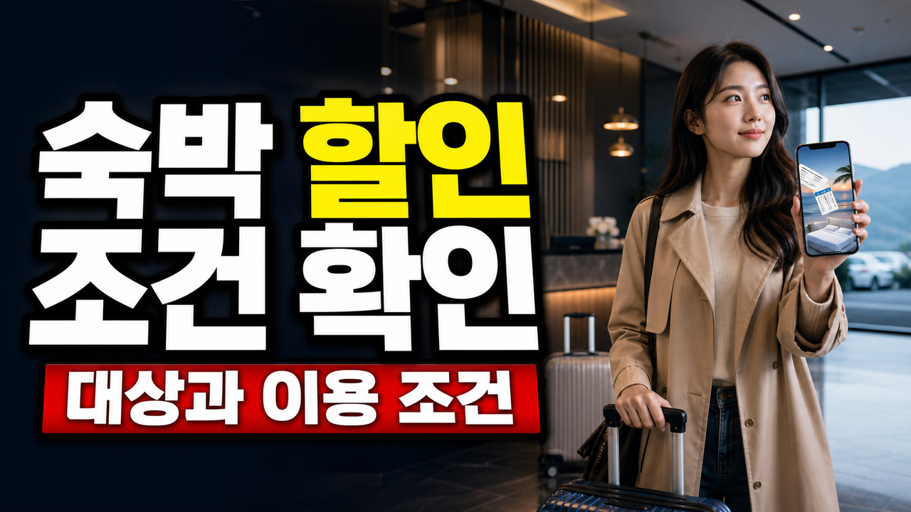 숙박세일페스타 7만원 할인, 상품마다 같지 않다? 연박 조건과 8월 17일 예약기한 관련 핵심 정보를 상징적으로 보여주는 썸네일 이미지