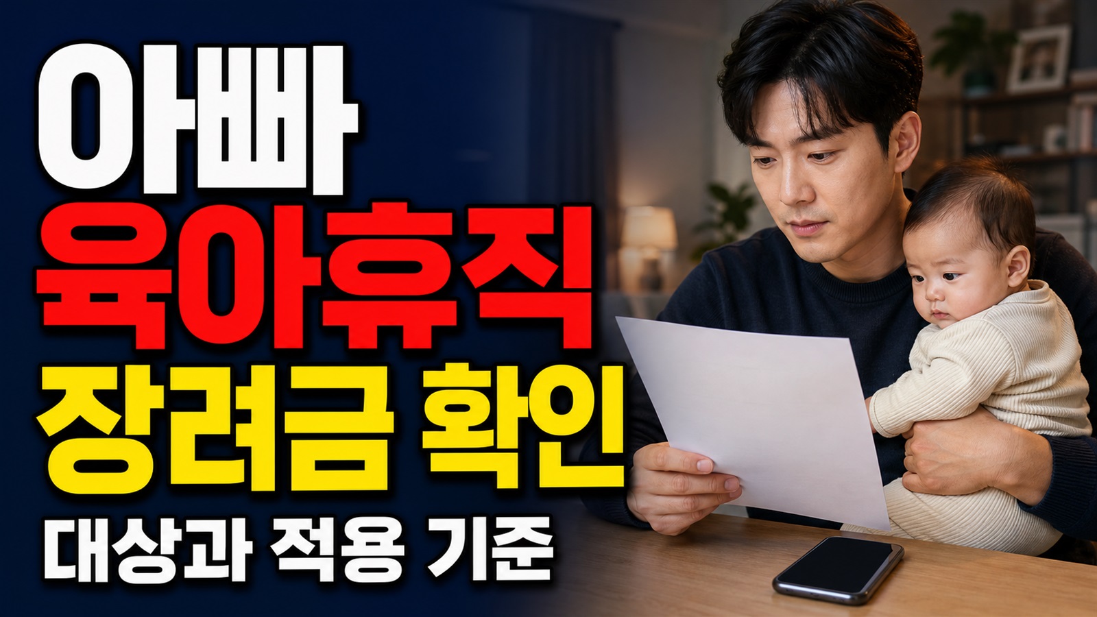 광양시 거주 1년이면 충분할까? 아빠 육아휴직 장려금 대상과 공무원 제외 기준 관련 핵심 정보를 상징적으로 보여주는 썸네일 이미지