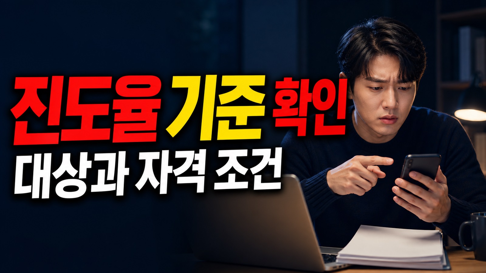 수강만 시작하면 끝일까? 진도율 50% 미만이면 수영구 온라인스쿨 다음 연도 지원 제한 관련 핵심 정보를 상징적으로 보여주는 썸네일 이미지