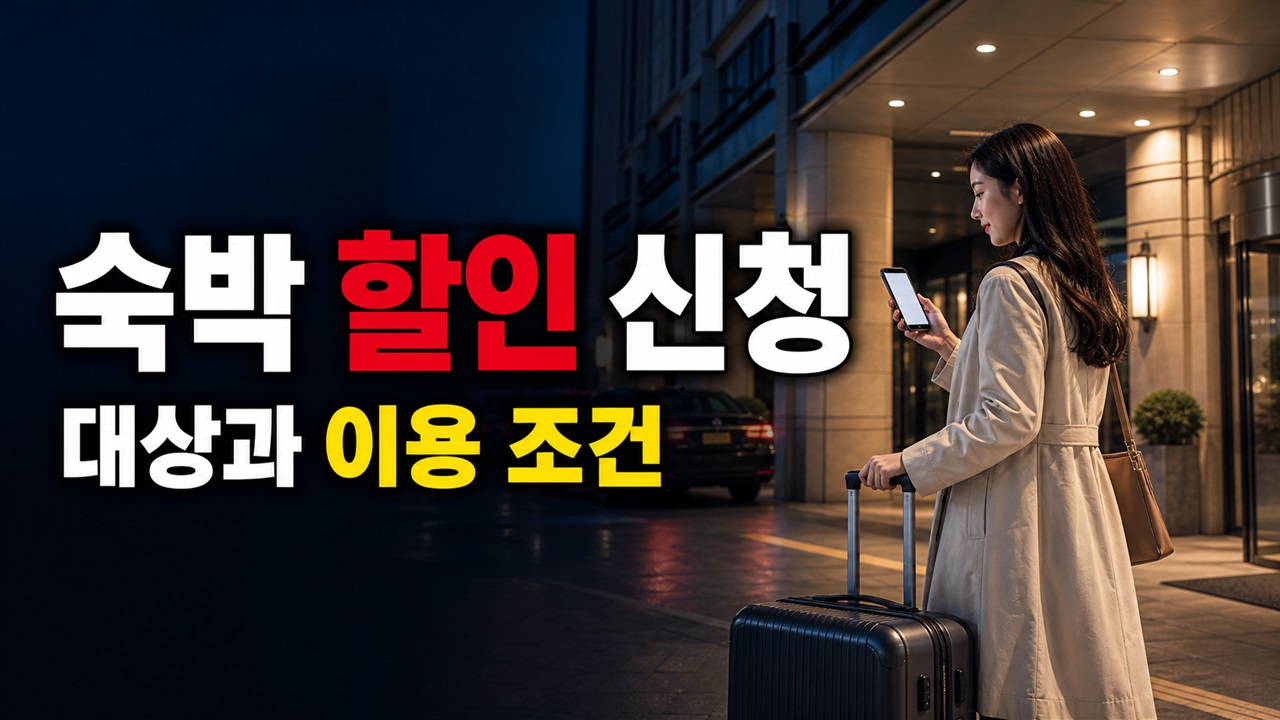 14만 원 아래 연박이면 얼마? 숙박세일페스타 7만 원·5만 원 할인 차이 관련 핵심 정보를 상징적으로 보여주는 썸네일 이미지