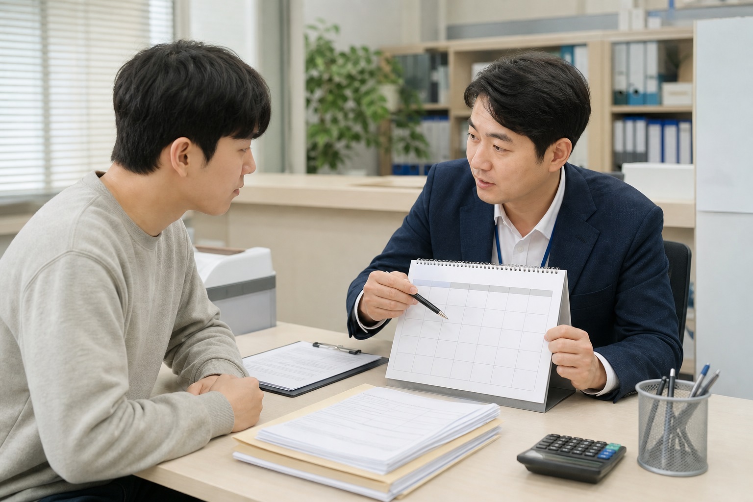 병역 이행 기간은 이렇게 대조한다 내용을 설명하는 관련 이미지