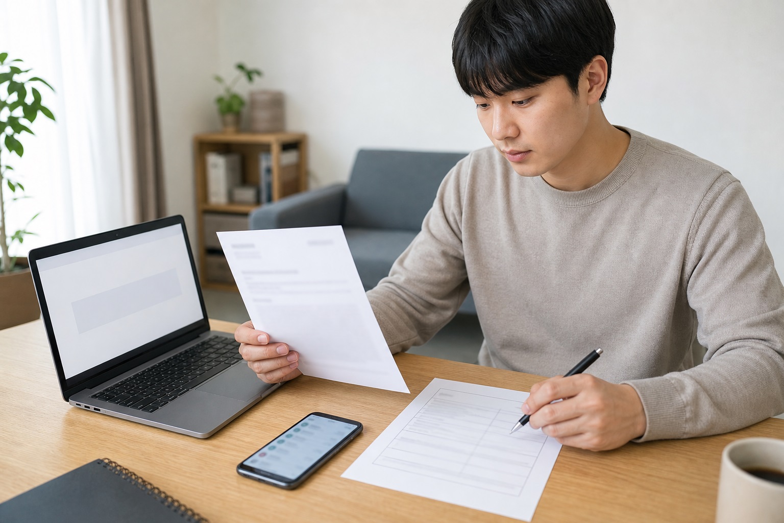 면접확인서 대신 대체서약서를 제출할 수 있나 내용을 설명하는 관련 이미지