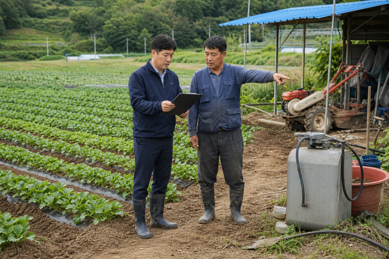 실경작 여부는 어떤 내용을 확인하나요? 내용을 설명하는 관련 이미지