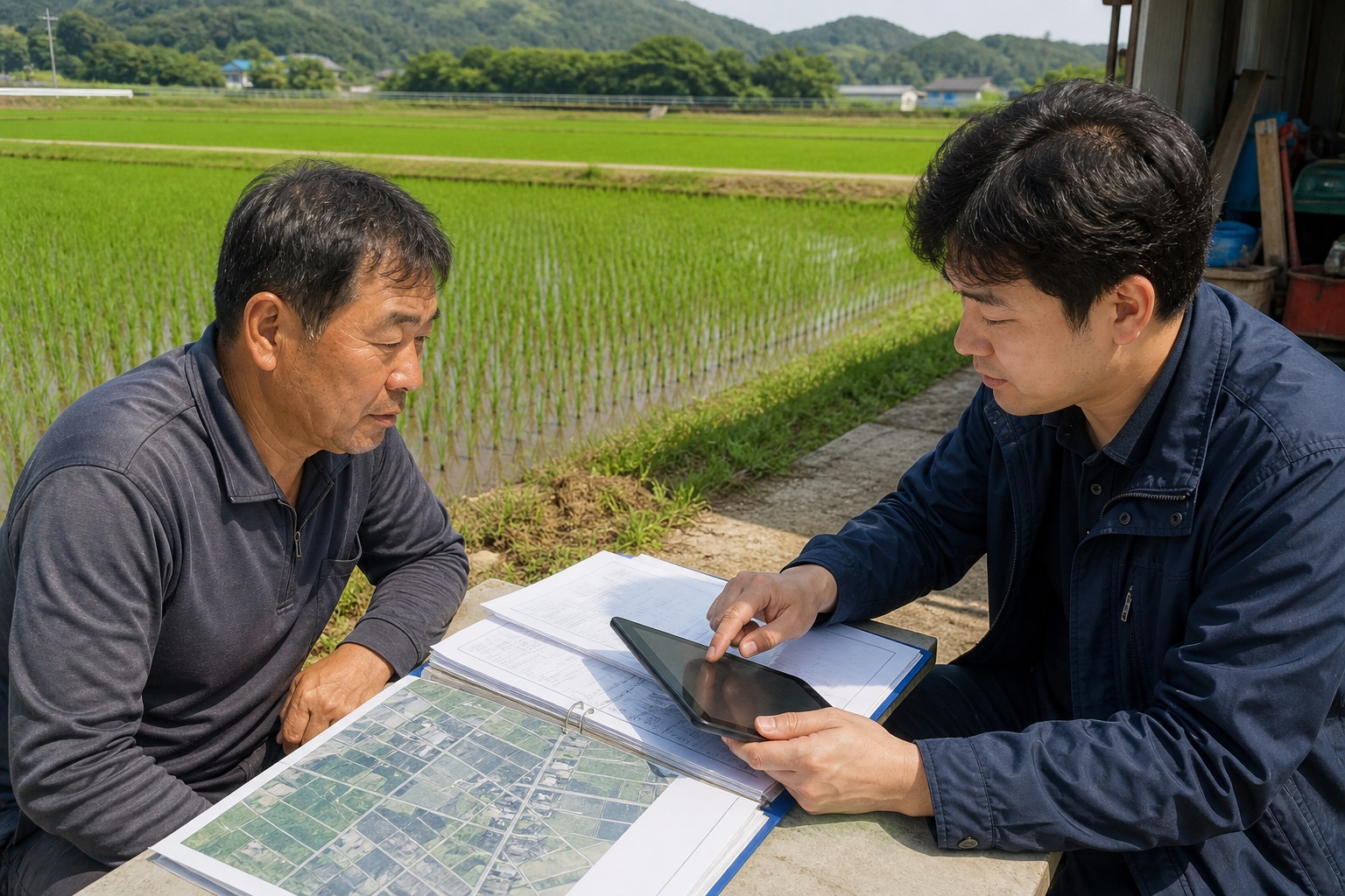 기본형공익직불제와 벼 재배 여부 확인 방법 내용을 설명하는 관련 이미지