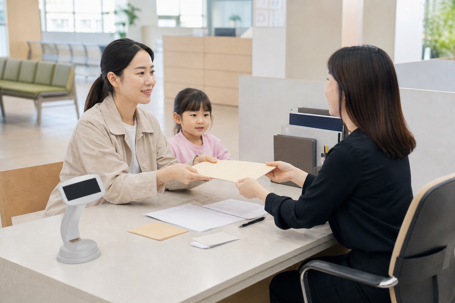 동 주민센터 방문 신청 준비물과 접수 장소 내용을 설명하는 관련 이미지