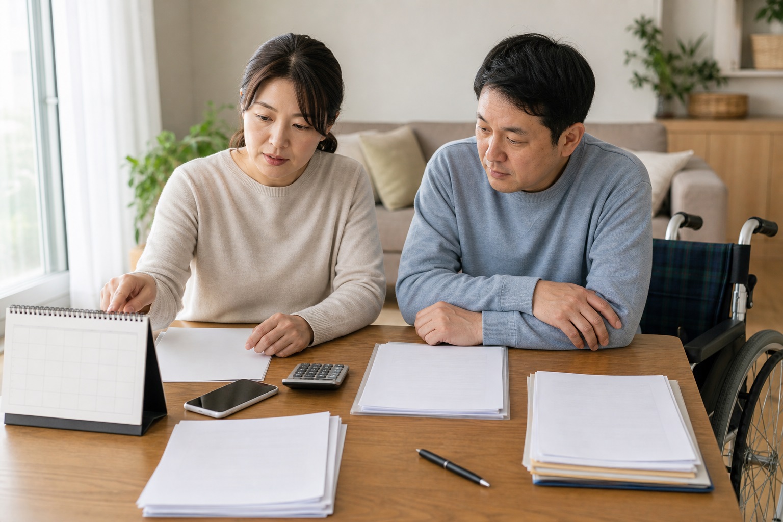 금액과 지원기간을 계산하기 전에 확인할 기준 내용을 설명하는 관련 이미지