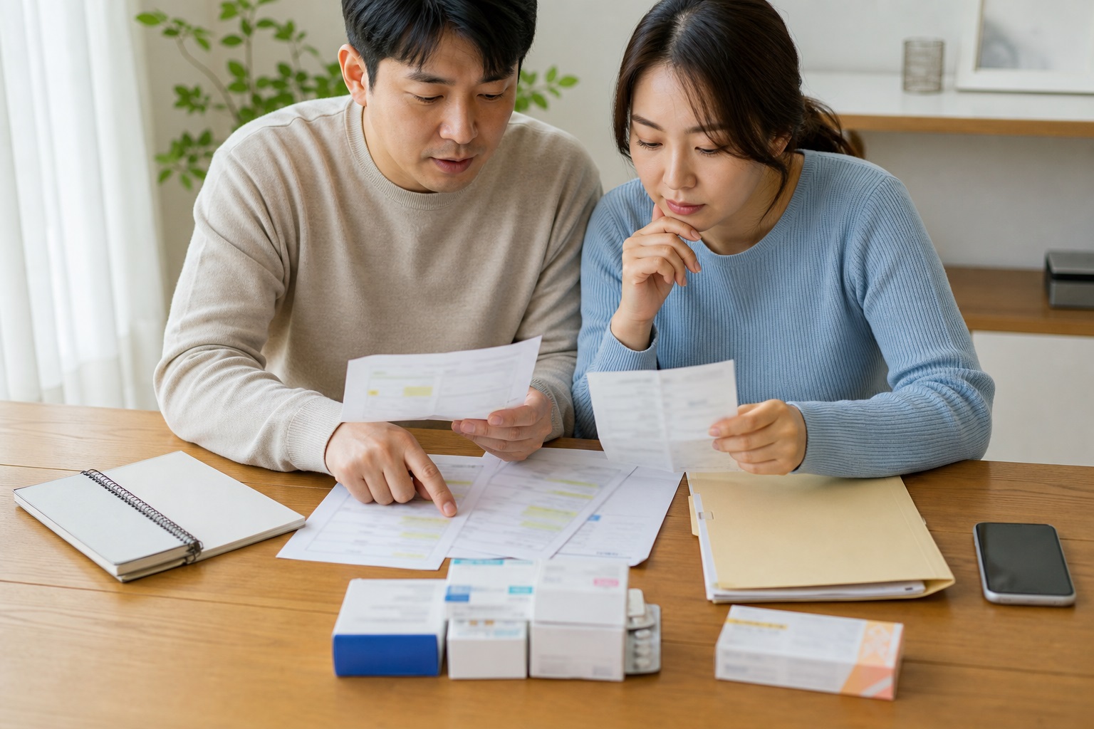 처방전과 영수증에서 자주 발생하는 제외 사유 내용을 설명하는 관련 이미지