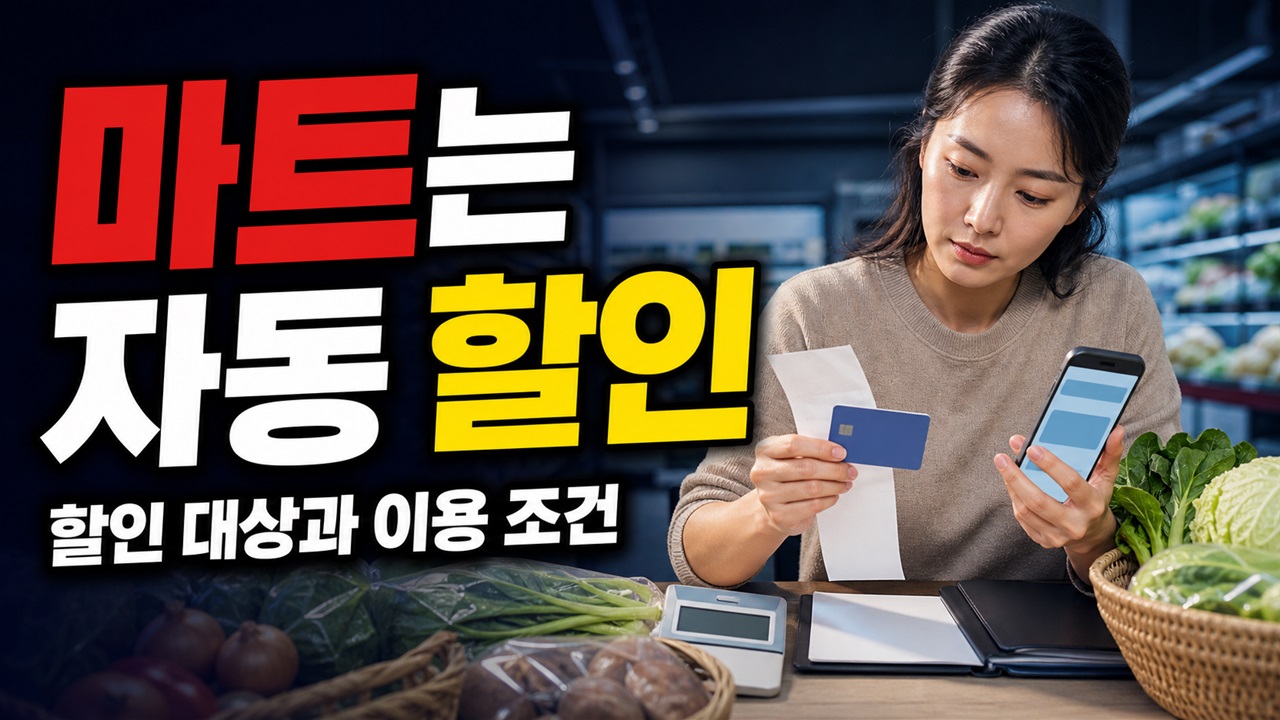 마트는 자동할인, 전통시장은 현장환급…농축산물 할인지원 이용 방식 비교 관련 핵심 정보를 상징적으로 보여주는 썸네일 이미지