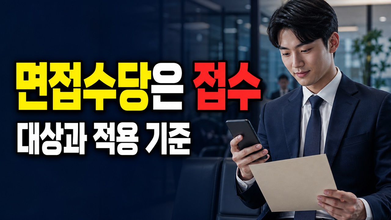 면접 1회 5만원·연 3회, 청년 면접수당은 현금 아닌 지역화폐 관련 핵심 정보를 상징적으로 보여주는 썸네일 이미지