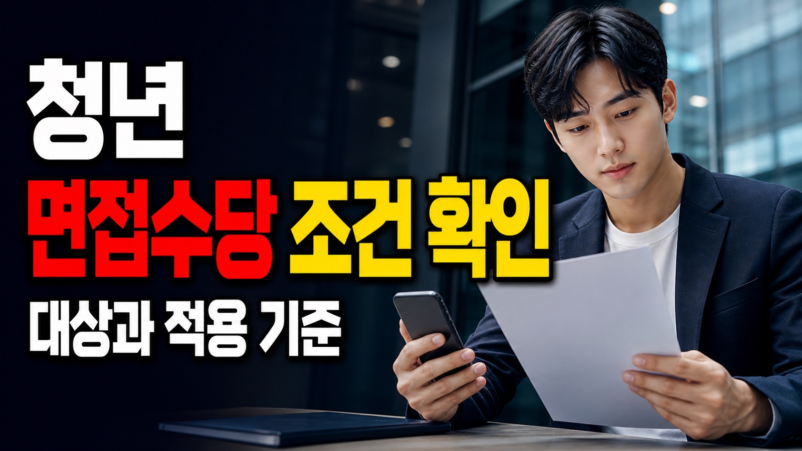 청년 면접수당 지원사업, 전국 공통이 아니다? 경기도 2차 전 확인할 조건 관련 핵심 정보를 상징적으로 보여주는 썸네일 이미지