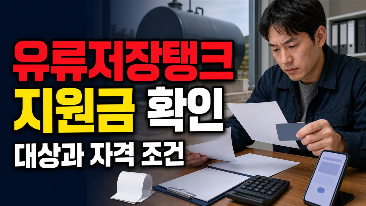 980ℓ 기준 330만원, 유류저장탱크 구입 지원금과 자부담은 어떻게 달라지나 관련 핵심 정보를 상징적으로 보여주는 썸네일 이미지