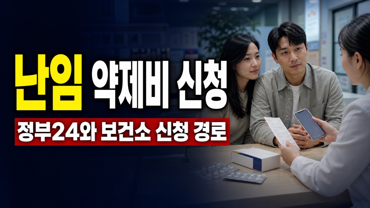 정부24로 낼까 보건소로 갈까, 관악구 난임부부 약제비 신청 경로와 지급 대기 관련 핵심 정보를 상징적으로 보여주는 썸네일 이미지