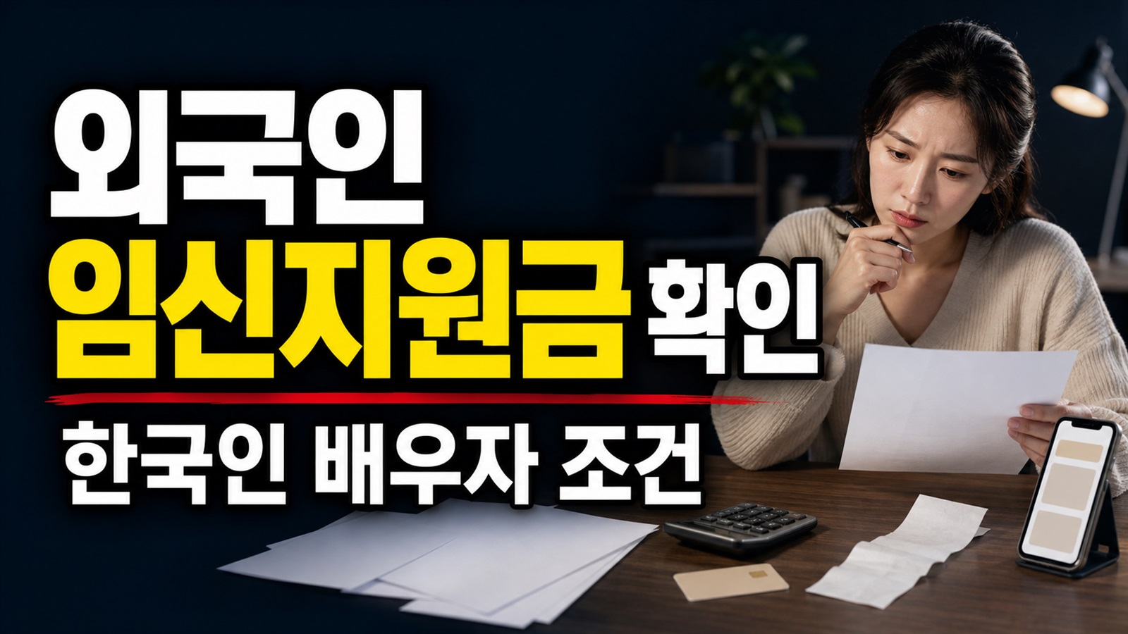 외국인 임신부도 용인시 임신지원금 대상일까? 한국인 배우자 조건 관련 핵심 정보를 상징적으로 보여주는 썸네일 이미지