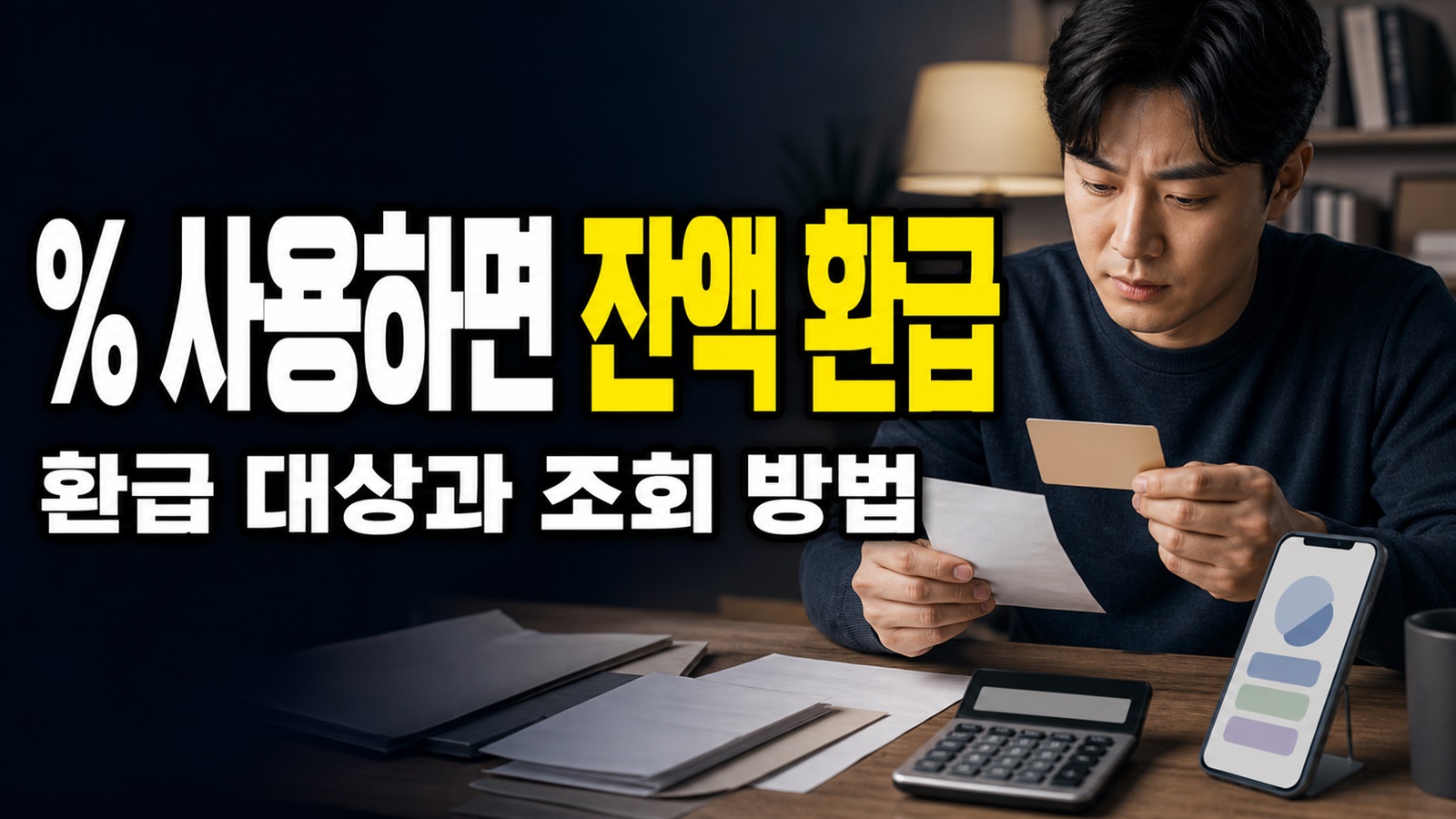 60% 사용하면 잔액 환급, 증평사랑으뜸상품권 지류형의 분실·유효기간 주의 관련 핵심 정보를 상징적으로 보여주는 썸네일 이미지