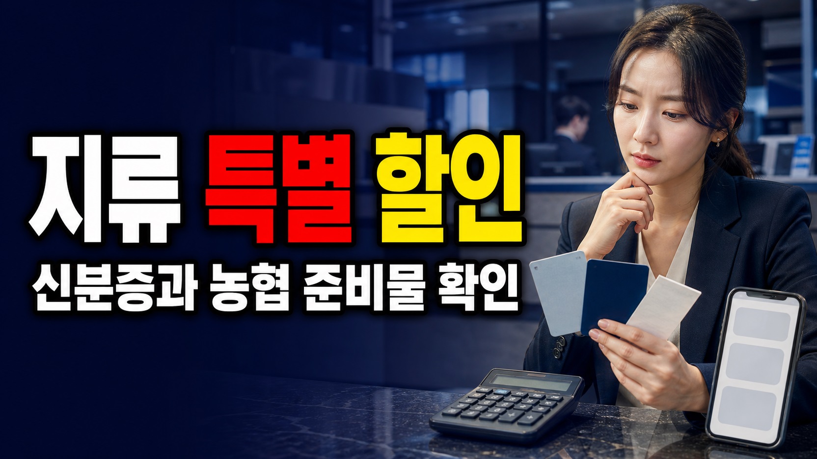 신분증 없이 하동사랑상품권 지류 특별할인 구매가 가능할까? 농협 준비물 · 지역화페(하동사랑상품권) 기준 관련 핵심 정보를 상징적으로 보여주는 썸네일 이미지
