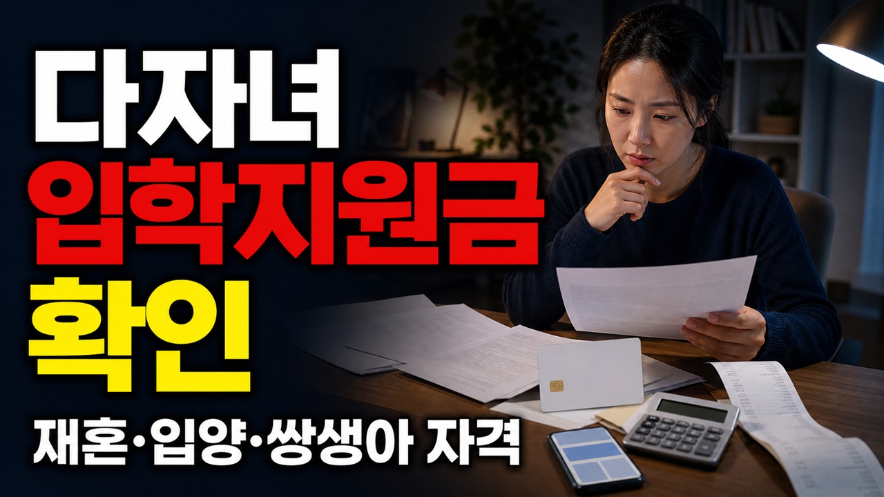 재혼·입양·쌍생아 가정도 충주시 다자녀 입학지원금 대상일까? 관련 핵심 정보를 상징적으로 보여주는 썸네일 이미지