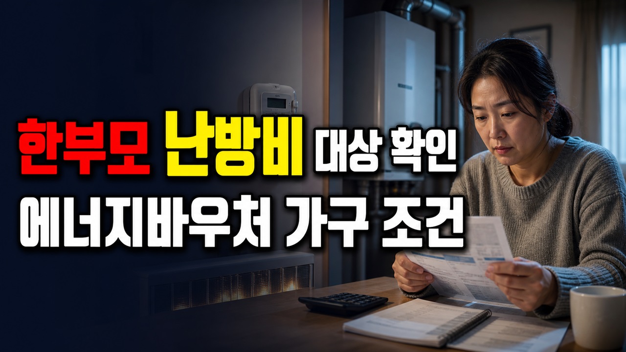 한부모가족 난방비 지원 에너지바우처 받는 가구도 충북 한부모 난방비 대상일까? 관련 핵심 정보를 상징적으로 보여주는 썸네일 이미지