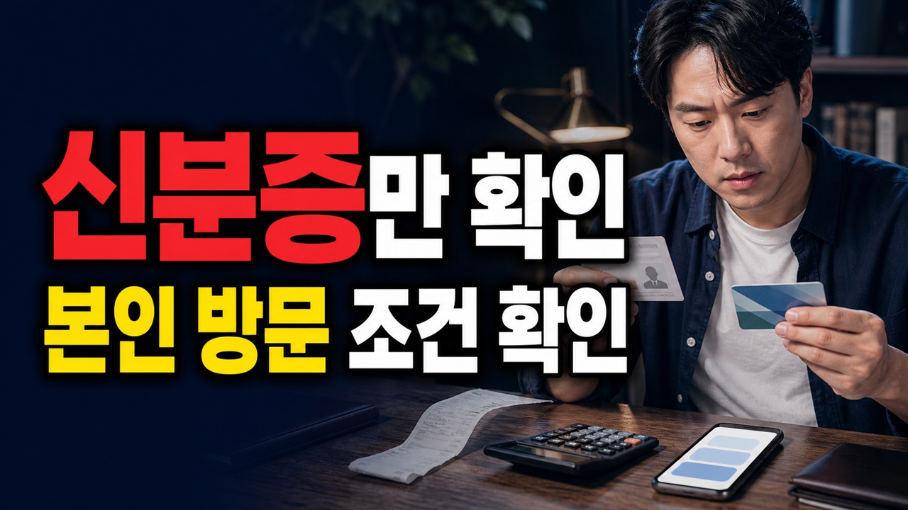 신분증만 들고 가면 될까? 거창사랑 종이상품권 준비물과 본인 방문 조건 · 지역화폐(거창사랑상품권) 기준 관련 핵심 정보를 상징적으로 보여주는 썸네일 이미지