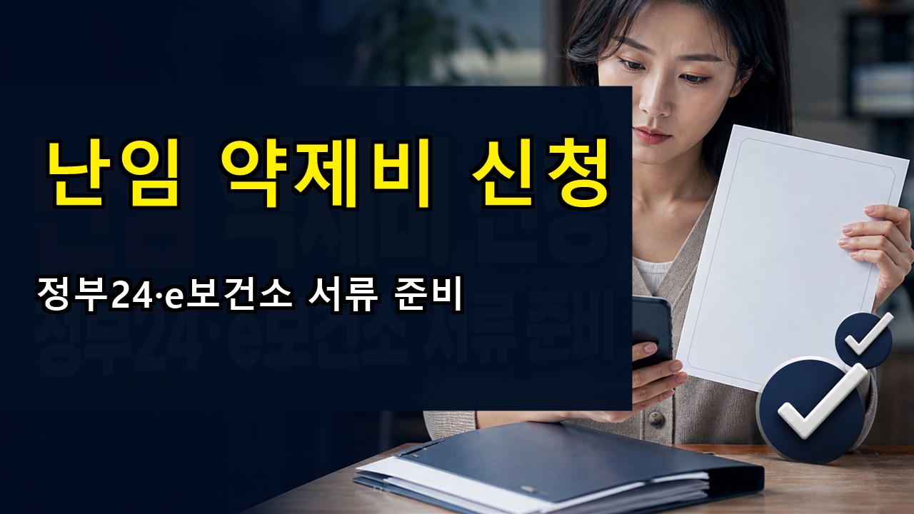 정부24·e보건소 중 어디로? 송탄보건소 난임 약제비 신청과 서류 준비 관련 핵심 정보를 상징적으로 보여주는 썸네일 이미지