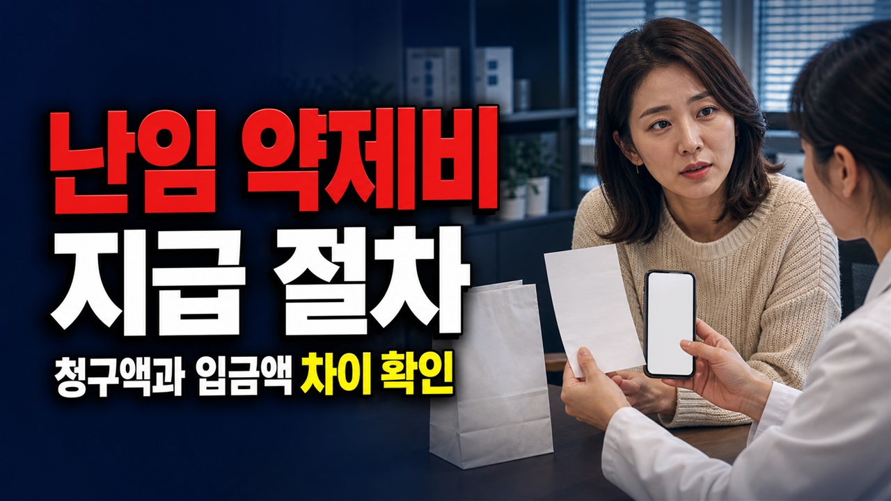 청구액과 입금액이 다르다면? 난임부부 약제비 송탄보건소 지급 절차 관련 핵심 정보를 상징적으로 보여주는 썸네일 이미지
