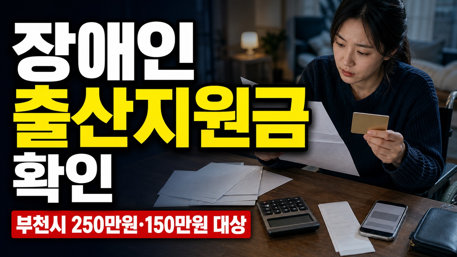 장애인 출산지원금 지원, 부천시 250만원·150만원 나는 대상일까? 관련 핵심 정보를 상징적으로 보여주는 썸네일 이미지