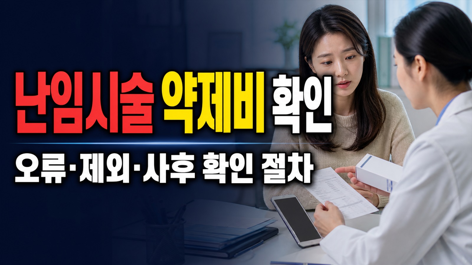 오류·제외·사후 확인으로 끝내는 (경상남도 양산시보건소)난임부부 난임시술 약제비 지원 관련 핵심 정보를 상징적으로 보여주는 썸네일 이미지