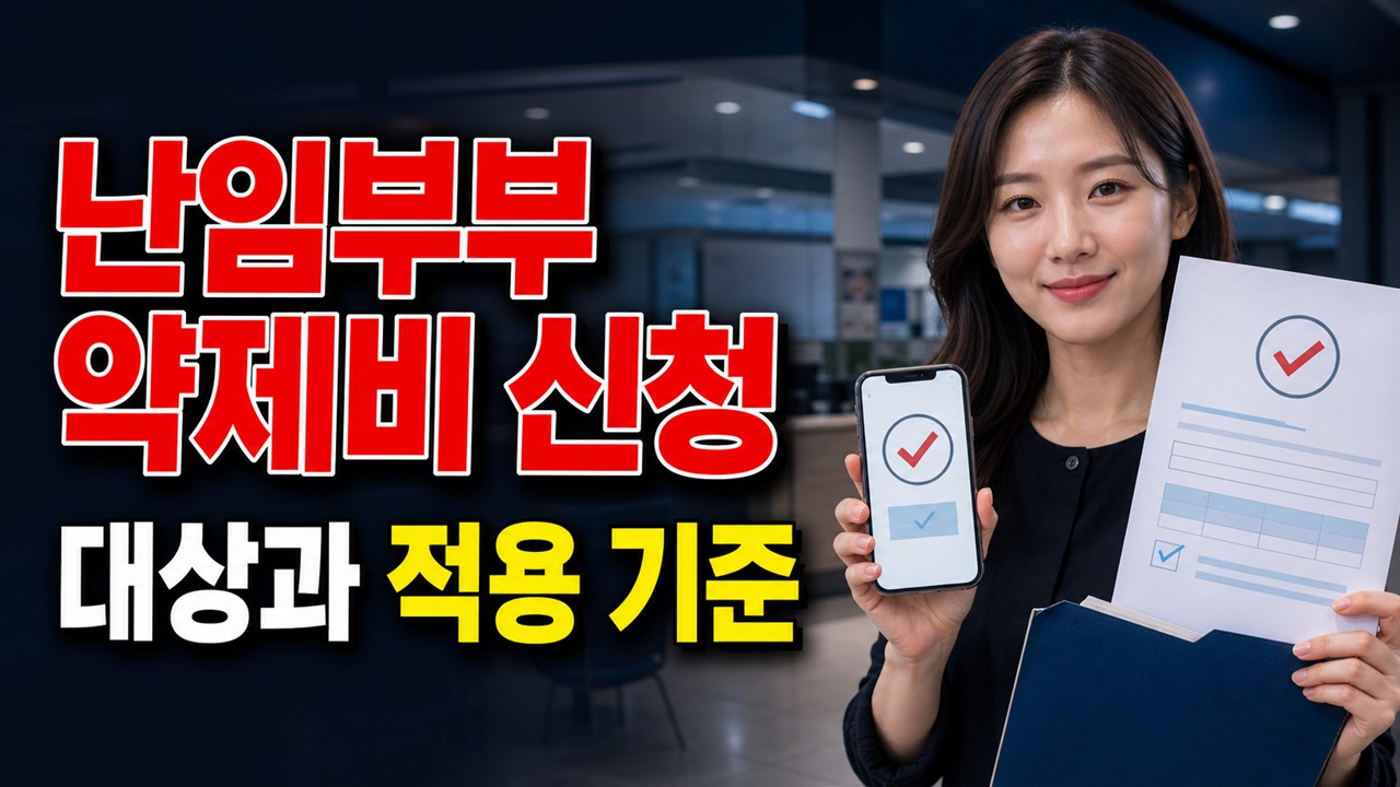 시술 종료 후 1개월, 정부24로 신청하는 진주시 난임부부 약제비와 준비서류 관련 핵심 정보를 상징적으로 보여주는 썸네일 이미지