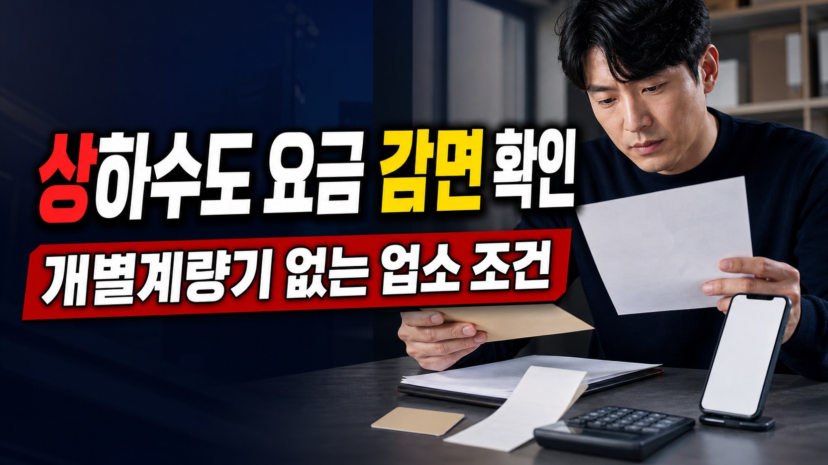 개별계량기 없으면? 아산시 착한가격업소 상하수도 요금 감면 조건 관련 핵심 정보를 상징적으로 보여주는 썸네일 이미지