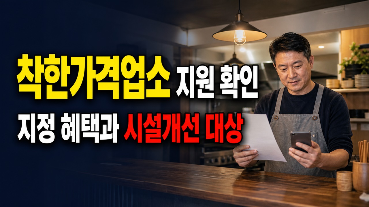 아산시 착한가격업소 지원, 지정 혜택과 시설개선 250만원은 누가 받나? 관련 핵심 정보를 상징적으로 보여주는 썸네일 이미지
