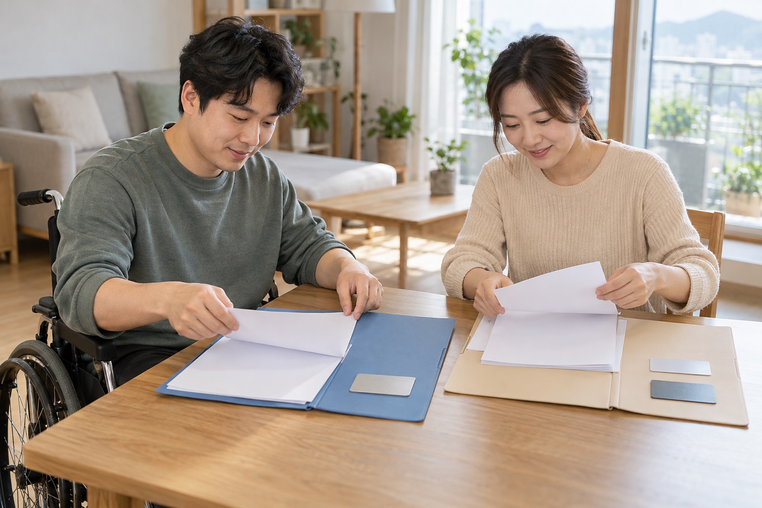 본인 신청과 대리신청 서류를 나누어 준비하세요 내용을 설명하는 관련 이미지