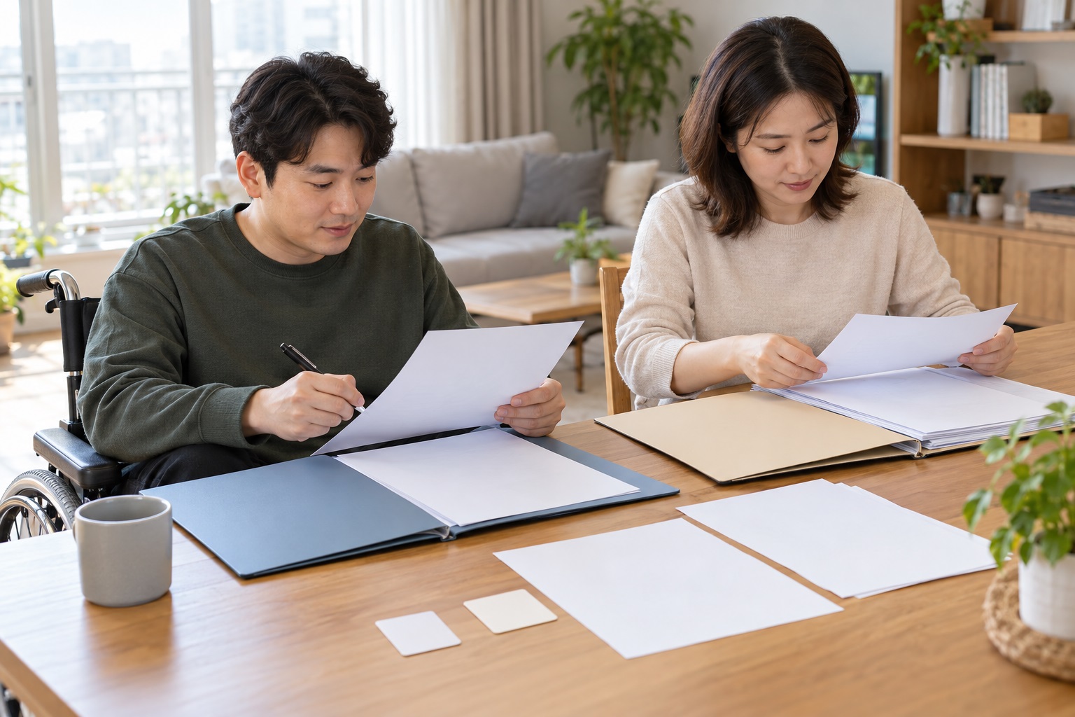 본인 신청과 대리신청에 필요한 서류를 준비하세요 내용을 설명하는 관련 이미지