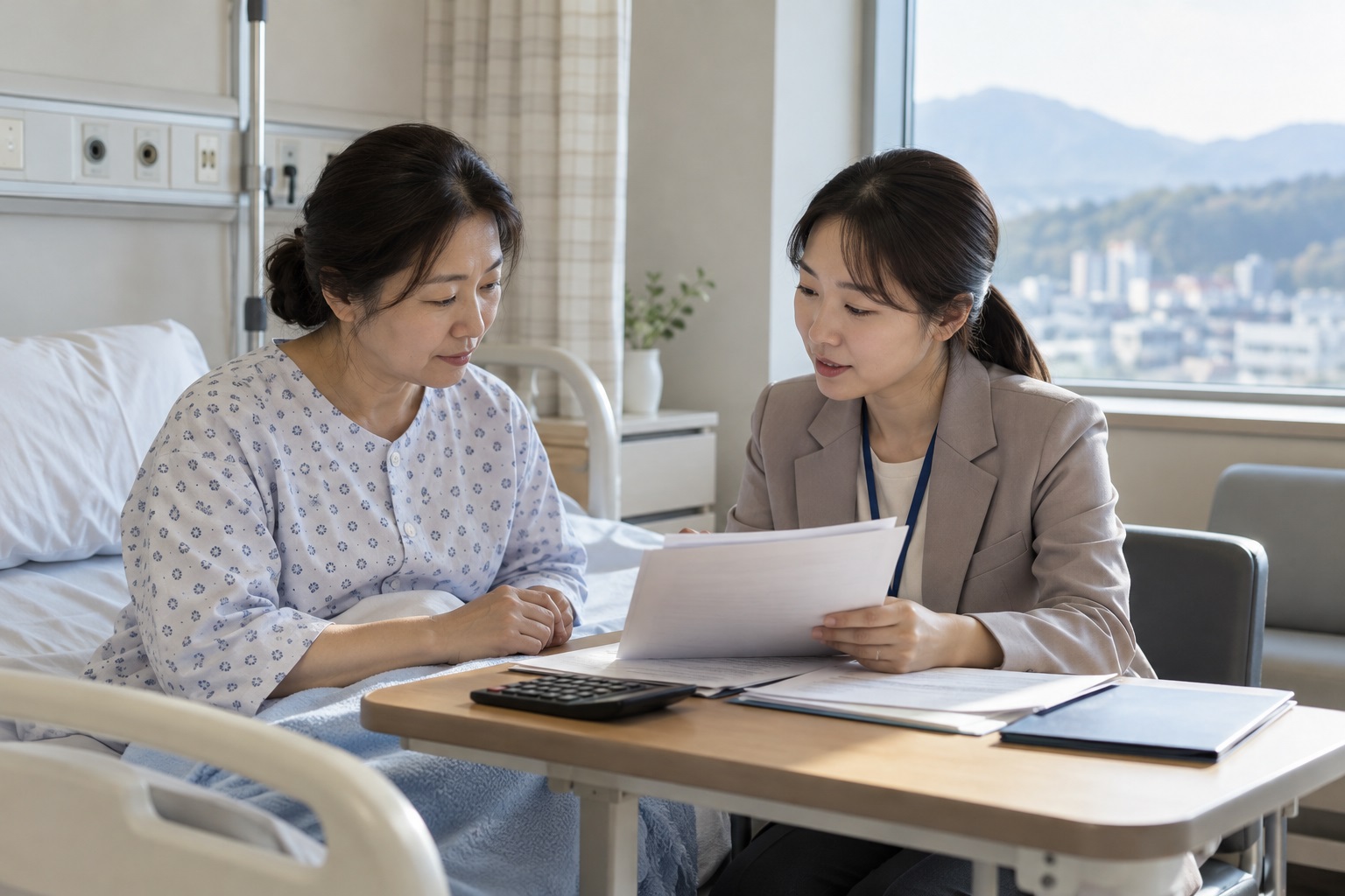입원 본인부담금 80%와 한도 200만 원은 어떻게 보나요? 내용을 설명하는 관련 이미지
