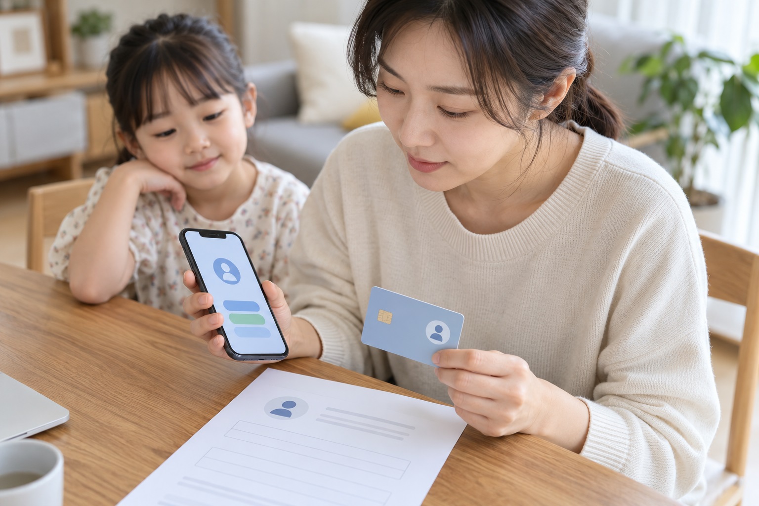 신청자·카드소유자·앱 가입자 명의를 함께 맞추세요 내용을 설명하는 관련 이미지