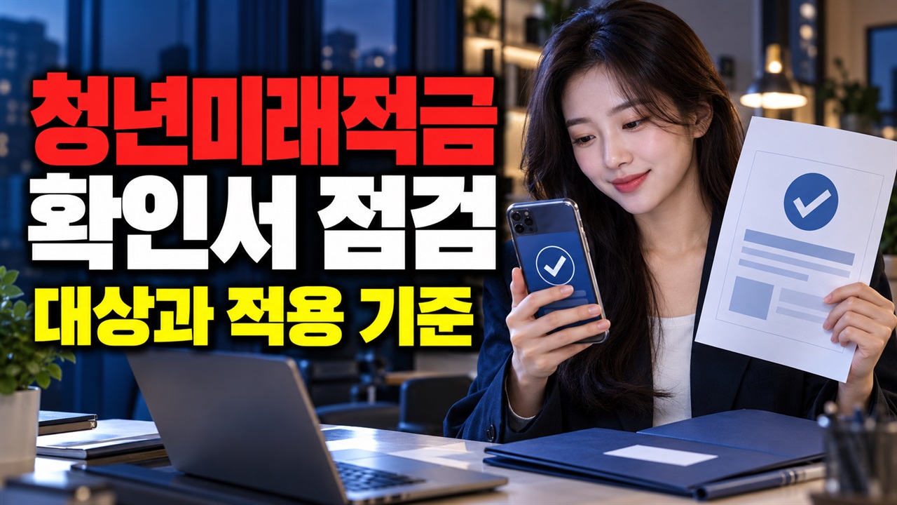 사업장이 2개라면 청년미래적금 확인서는 몇 장? 발급 전 유효기간까지 점검 관련 핵심 정보를 상징적으로 보여주는 썸네일 이미지