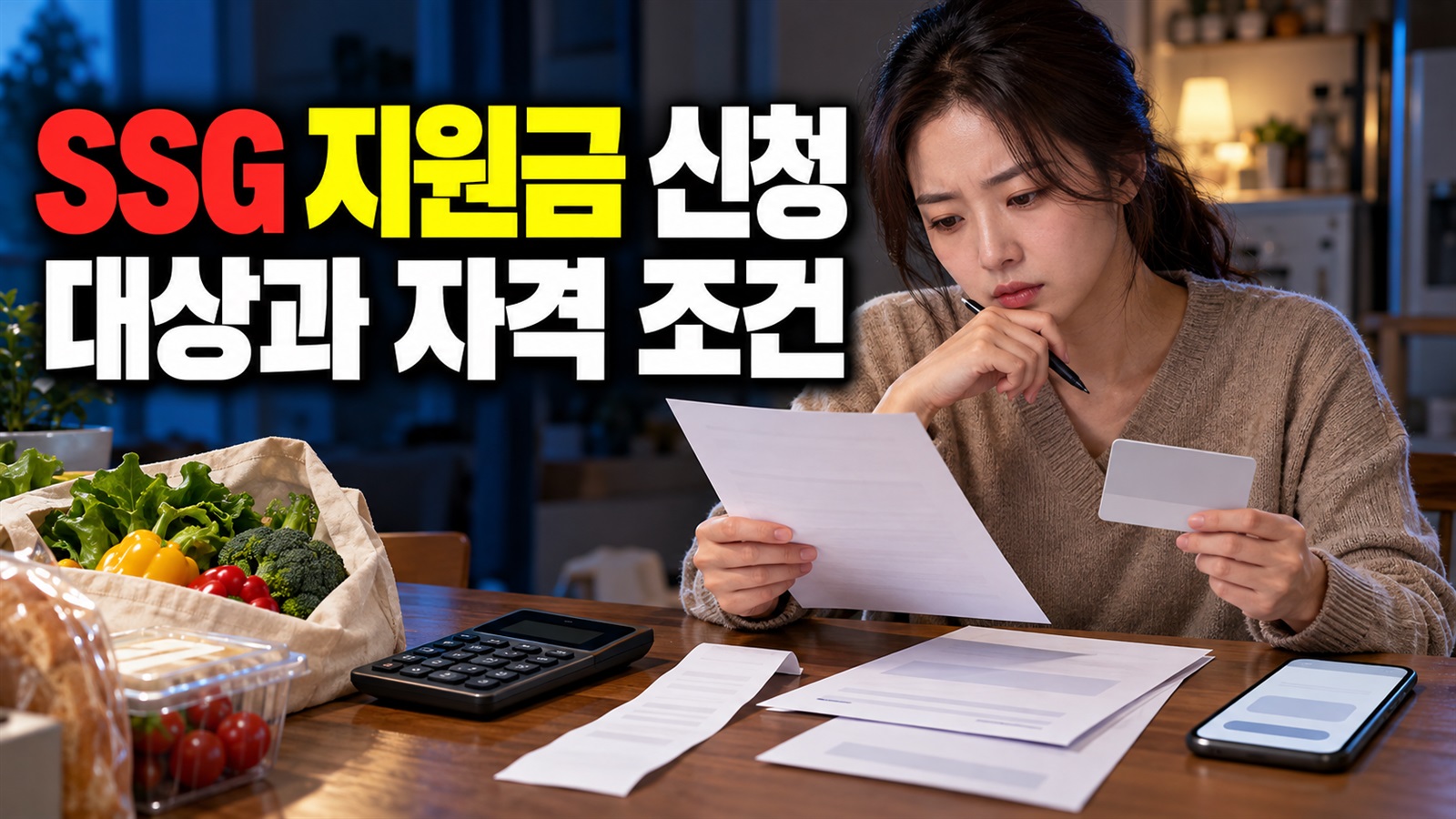 SSG 장보기 10만원 샀다면? 7천원 지원금은 11일까지 별도 신청 관련 핵심 정보를 상징적으로 보여주는 썸네일 이미지