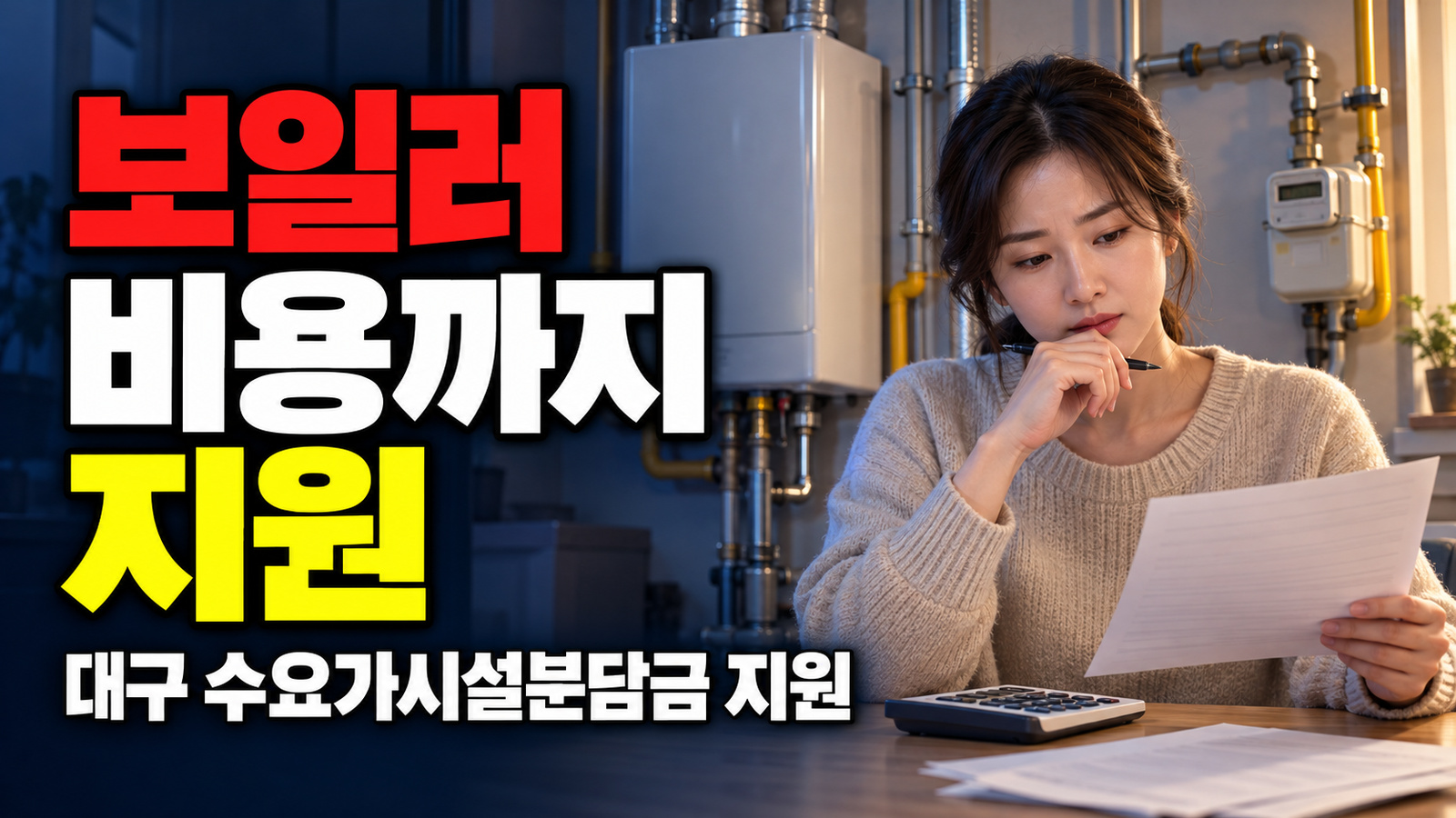 보일러 비용까지 지원? 대구 도시가스 시설분담금과 구분할 항목에서 보는 도시가스 수요가시설분담금 지원 관련 핵심 정보를 상징적으로 보여주는 썸네일 이미지