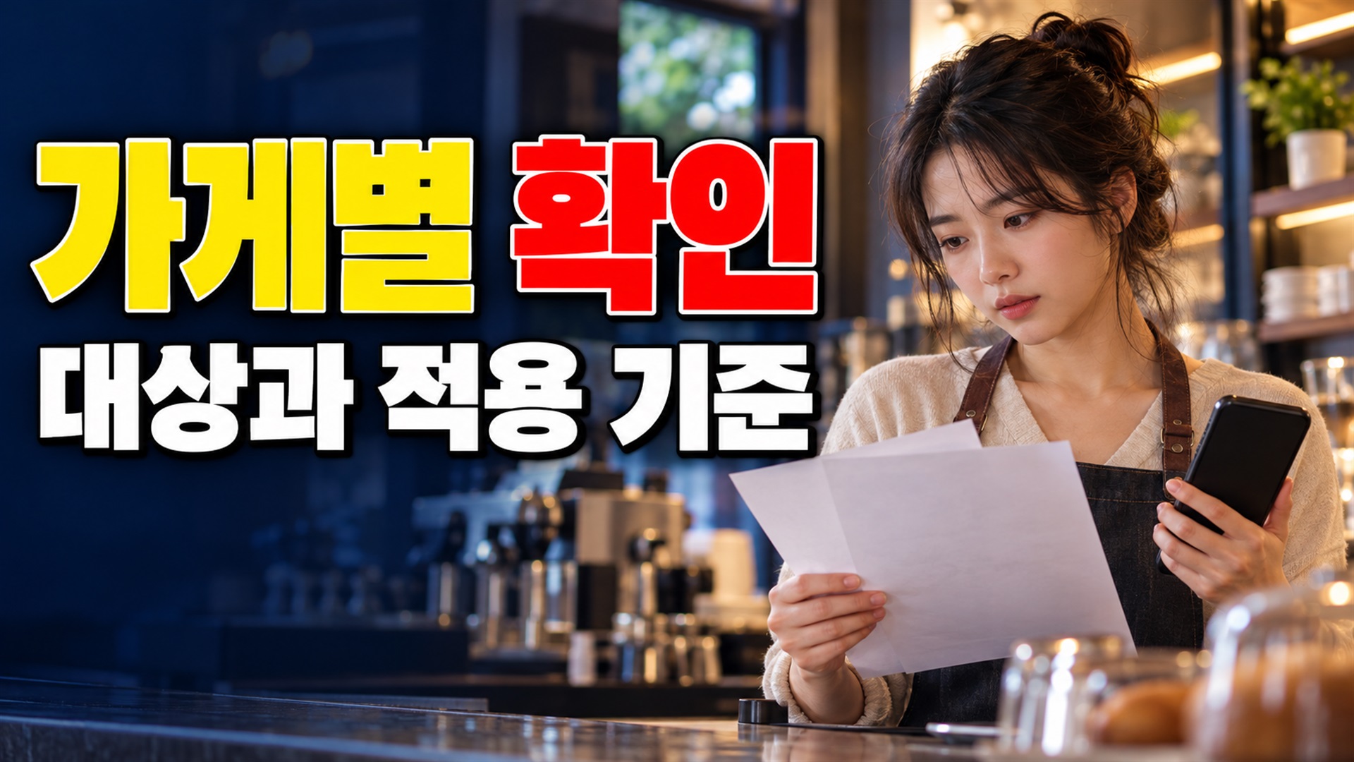 가게별 매출인가 합산인가, 청년미래적금 소상공인 심사의 기준 관련 핵심 정보를 상징적으로 보여주는 썸네일 이미지