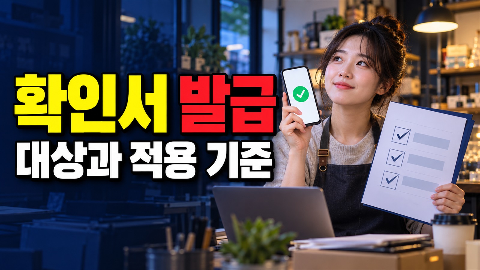 확인서 발급이 늦어진 상황, 청년미래적금 매출 심사 대신 적용되는 기준은?에서 보는 청년미래적금 사업장 여러 개 소상공인확인서 관련 핵심 정보를 상징적으로 보여주는 썸네일 이미지