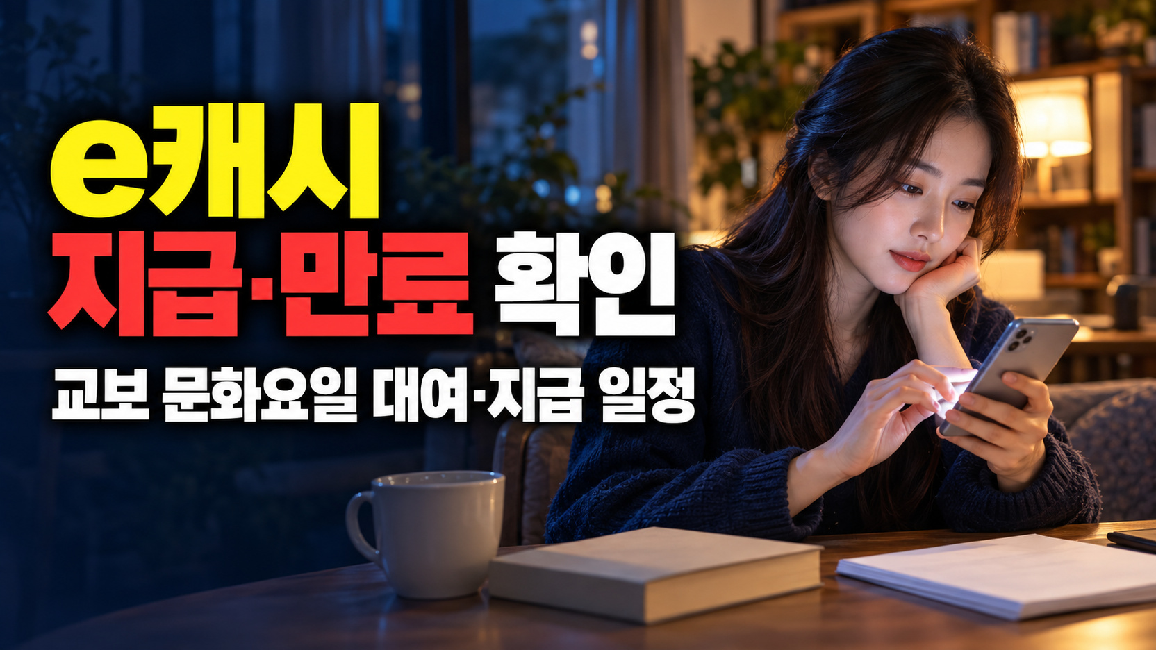 대여한 날과 받는 날 사이, 교보 문화요일 e캐시 지급·만료 일정 읽기 관련 핵심 정보를 상징적으로 보여주는 썸네일 이미지