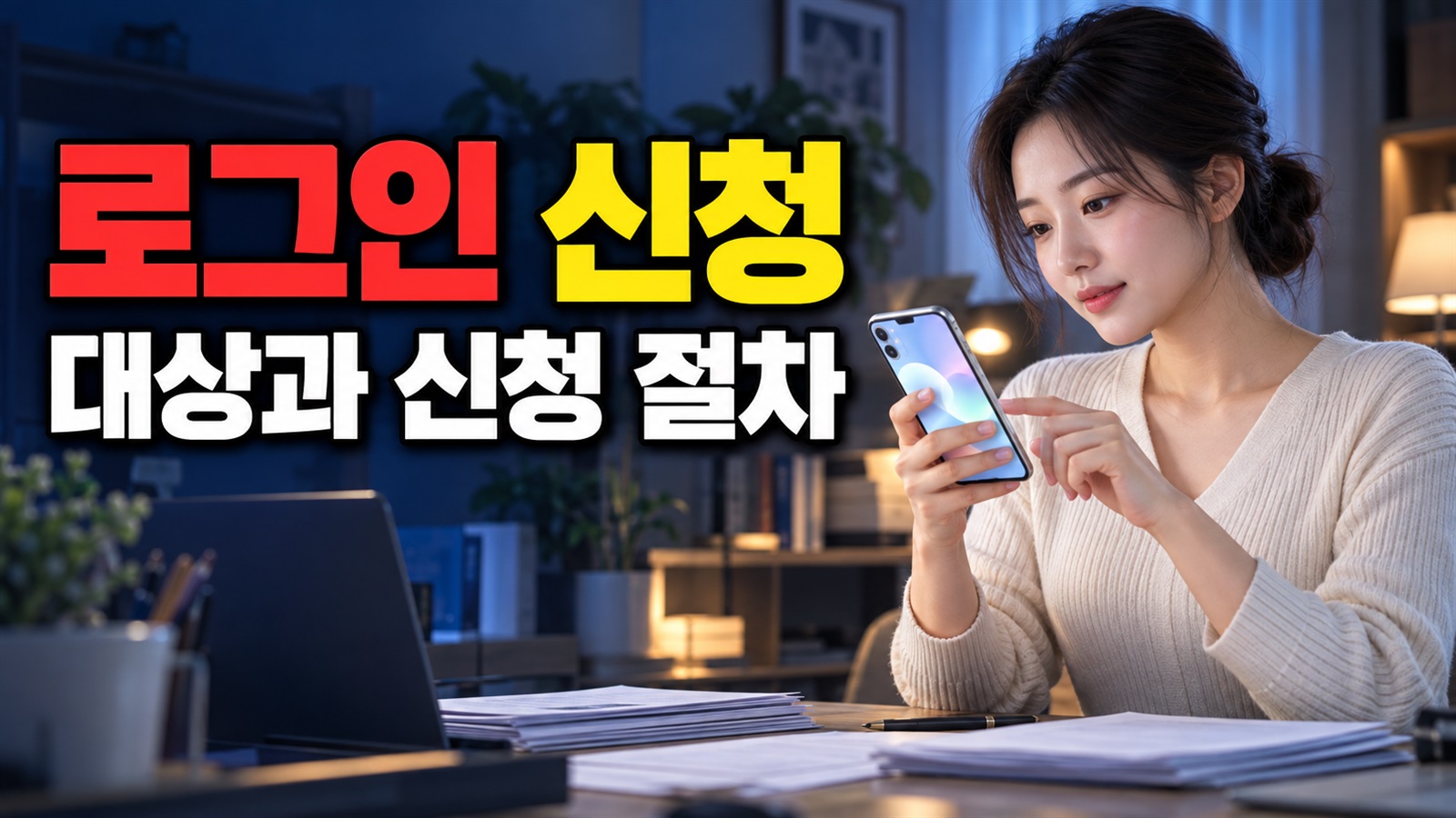 로그인 안내가 뜰 때 특별상환유예대출 신청 화면으로 가는 순서 관련 핵심 정보를 상징적으로 보여주는 썸네일 이미지