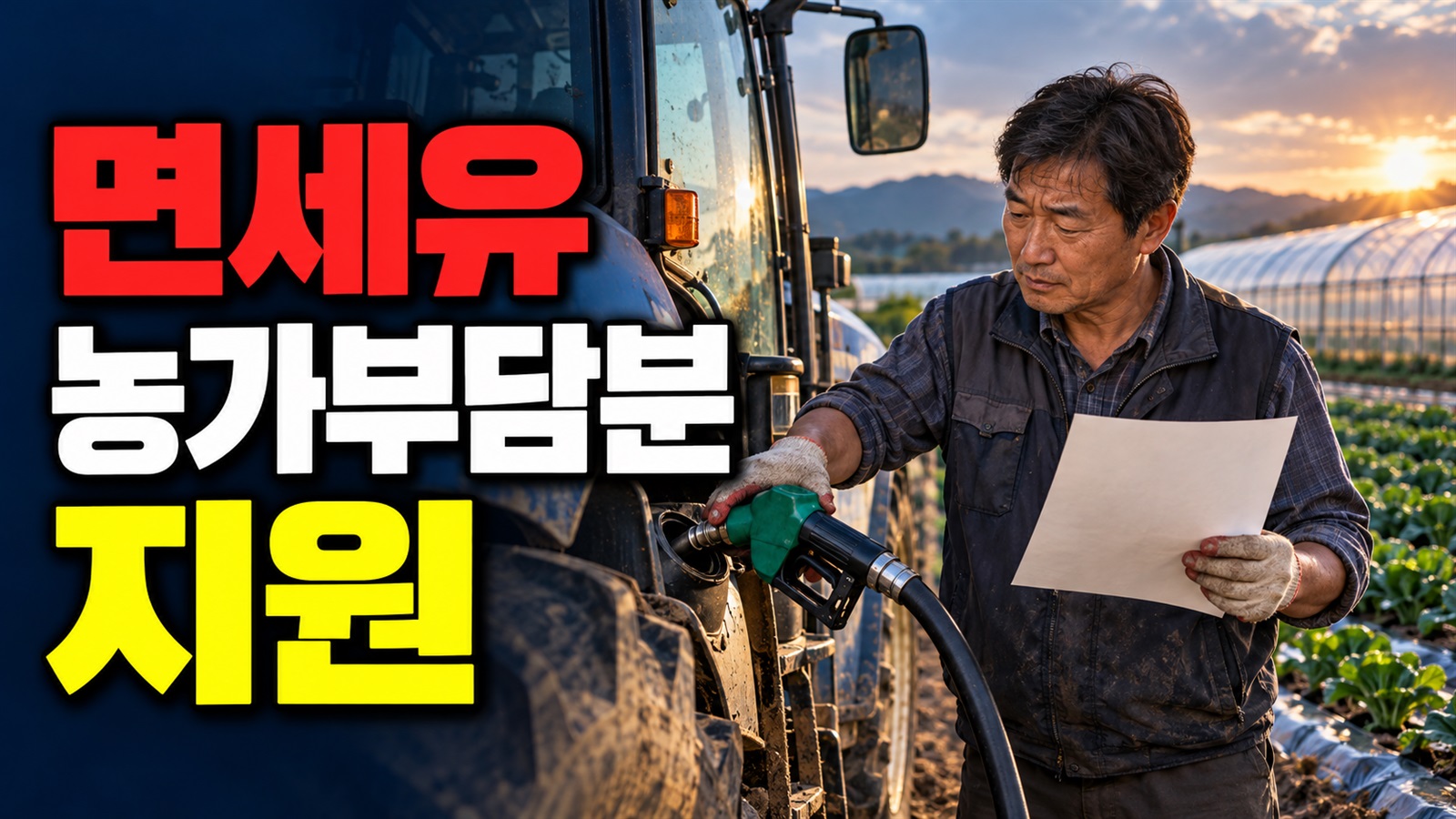 리터당 100원 안내로 계산하기 전, 기장군 면세유 농가부담분 지원량·한도 살피기 관련 핵심 정보를 상징적으로 보여주는 썸네일 이미지