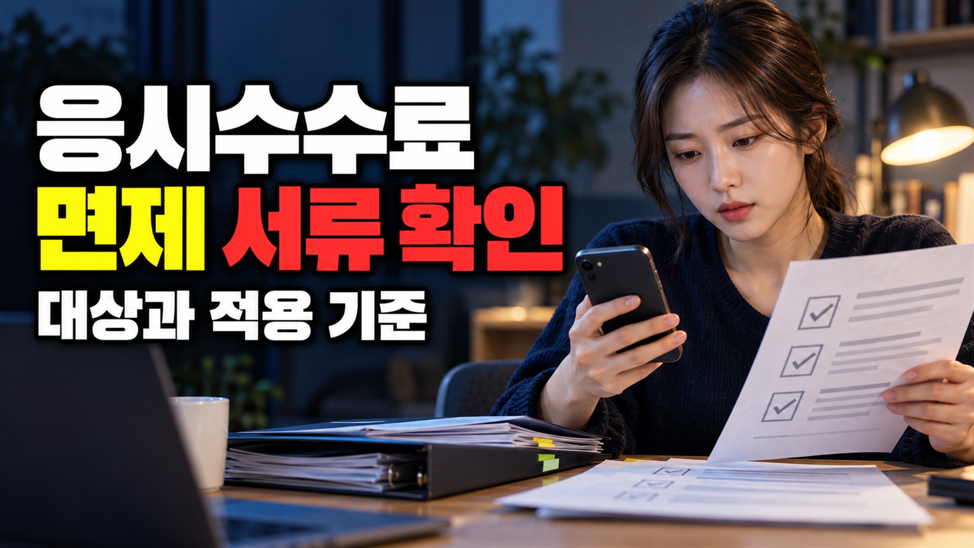 증빙 확인이 안 될 때 국가공무원 시험 응시수수료 면제 서류 제출 순서에서 보는 국가공무원 채용시험 사회적 취약계층 응시수수료 면제 관련 핵심 정보를 상징적으로 보여주는 썸네일 이미지