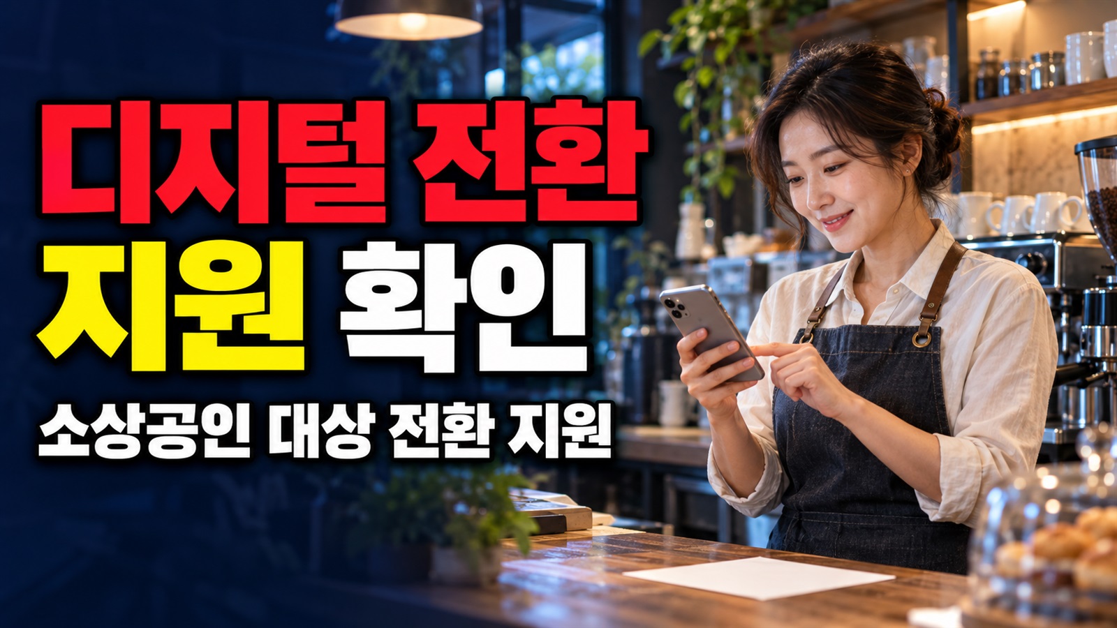 2026년 디지털 소상공인 전환 지원사업 관련 핵심 정보를 상징적으로 보여주는 썸네일 이미지