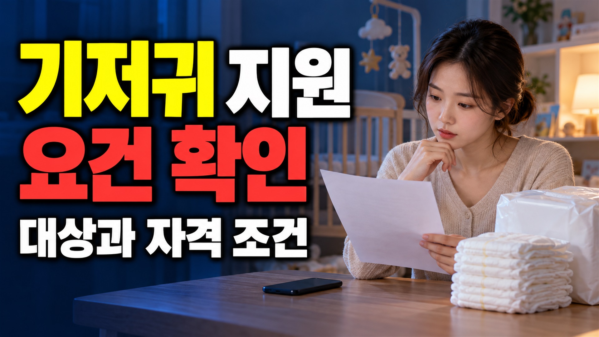 기저귀 지원(정부지원제외대상) 부모 모두 임실군 주소여야 할까? 기저귀 지원 주민등록 요건 관련 핵심 정보를 상징적으로 보여주는 썸네일 이미지